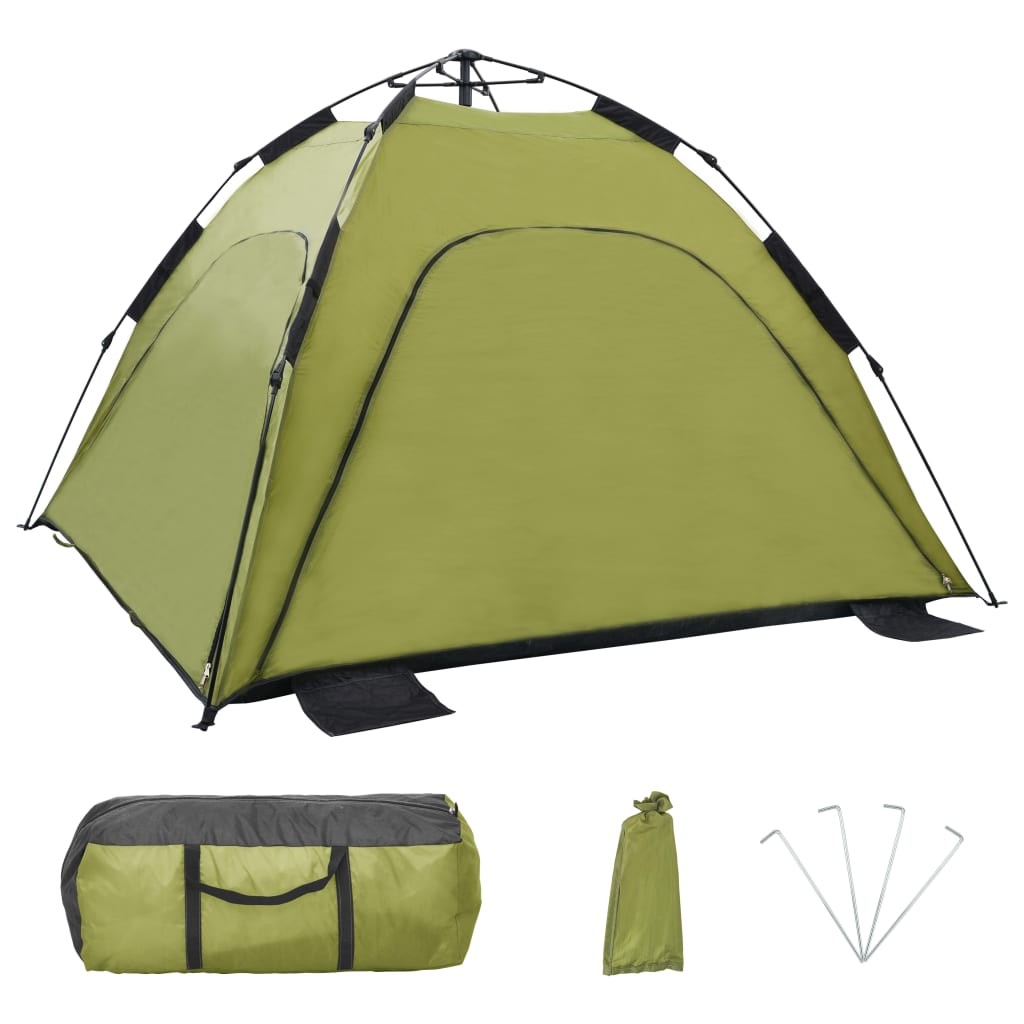 Pop Up Beach Tent 220x220x160 cm Green